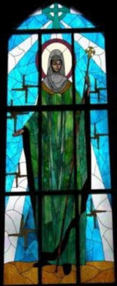 Saint Bridget Stained Glass Window
